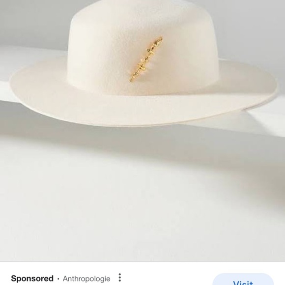 Anthropologie Van Palma jade boater hat size small - Picture 10 of 10